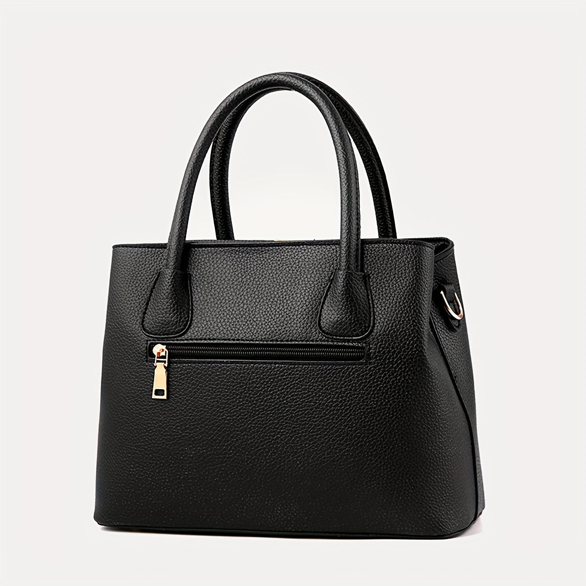 Черная стеганая сумка-тоут для женщин с ремнями через плечо и на плечо