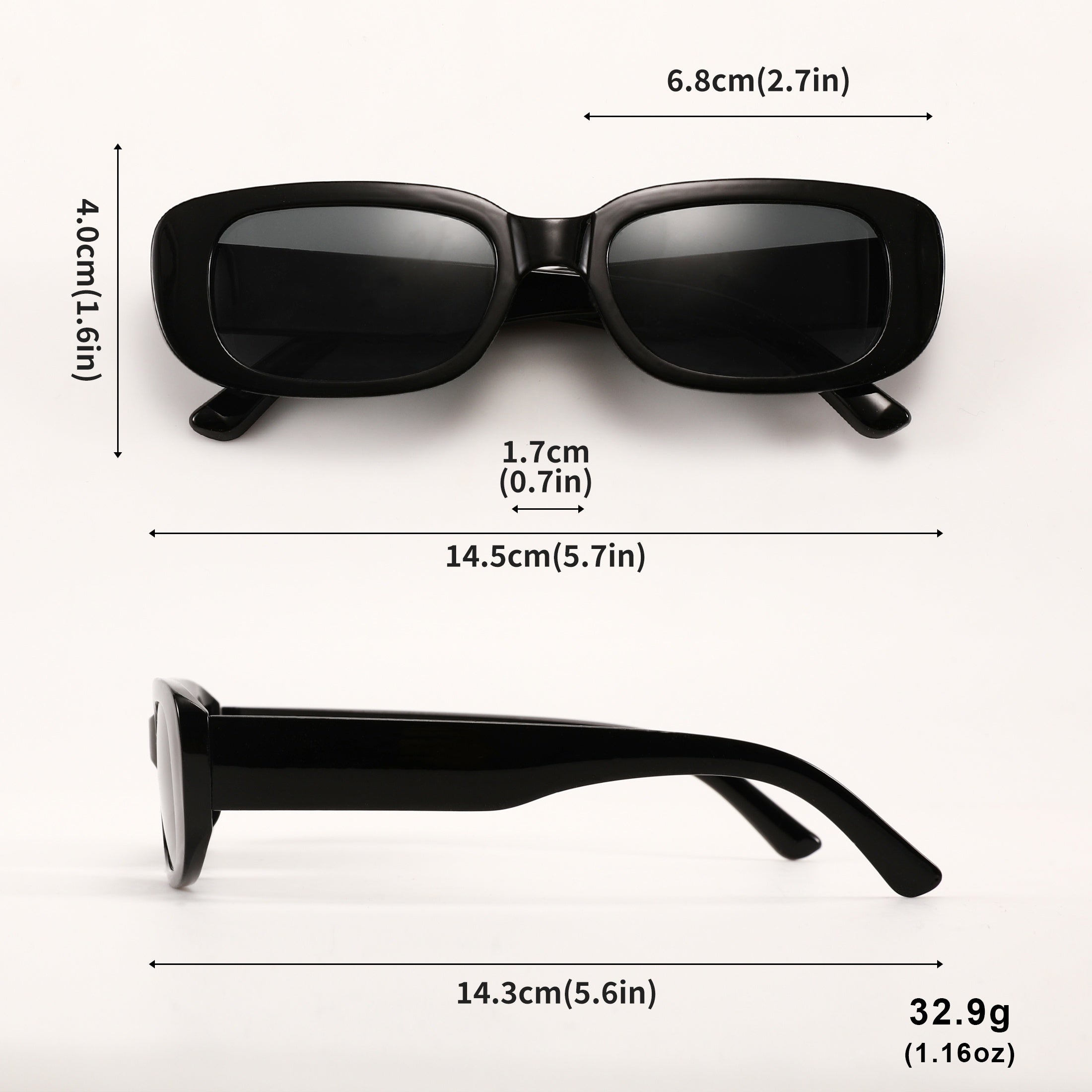 20 dona qora va oq kvadrat dekorativ shisha retro kichik ramka