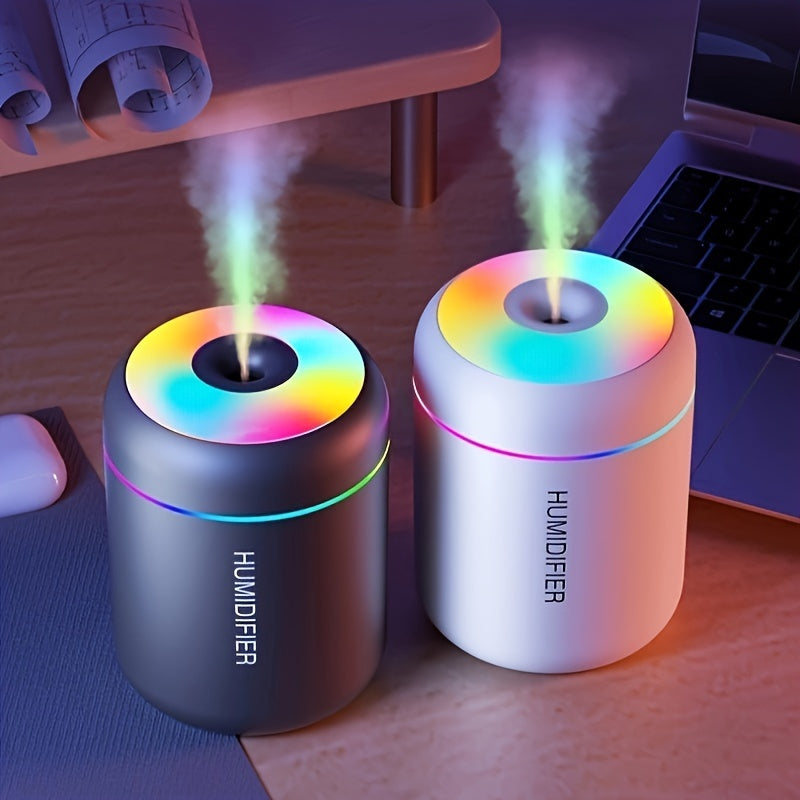 Portable USB Humidifier with Night Light, 1L Tank, Quiet Operation