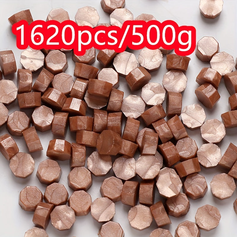 1620pcs 500g Octagonal Sealing Wax Particles for Envelope Gift Box DIY Retro Bulk Sealing Wax
