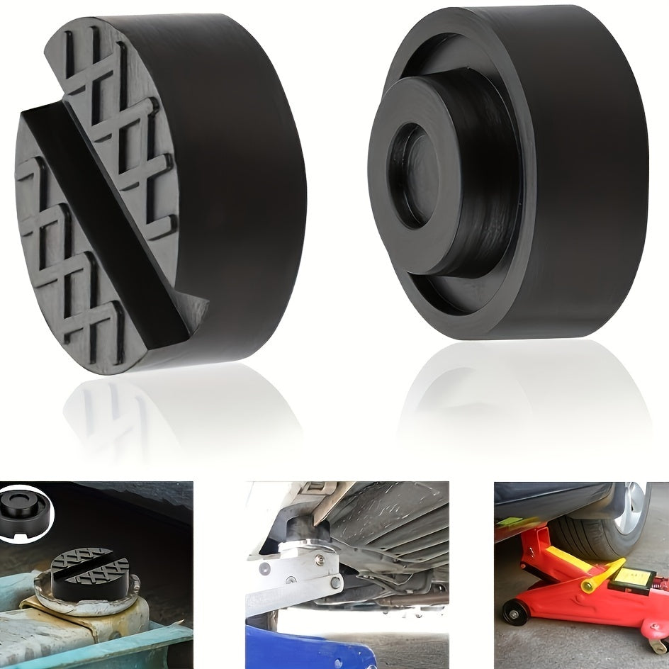 Universal Car Floor Slotted Rubber Jack Pad Frame Protector Adapter