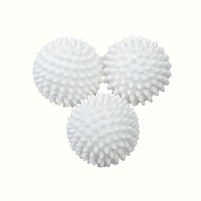 Set of 4 Reusable Laundry Balls with Lint Remover Fabric Softener Anti-Roll Wrinkle Reducer