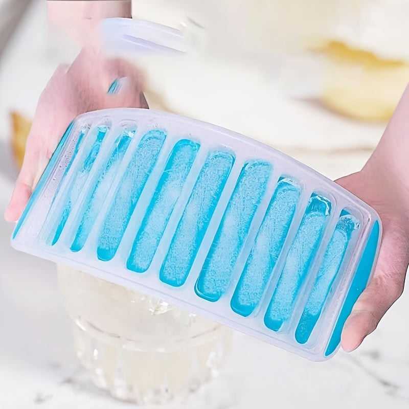 Bandeja de silicona flexible para hielo con fácil desmoldeo y apilable, de grado alimenticio PP