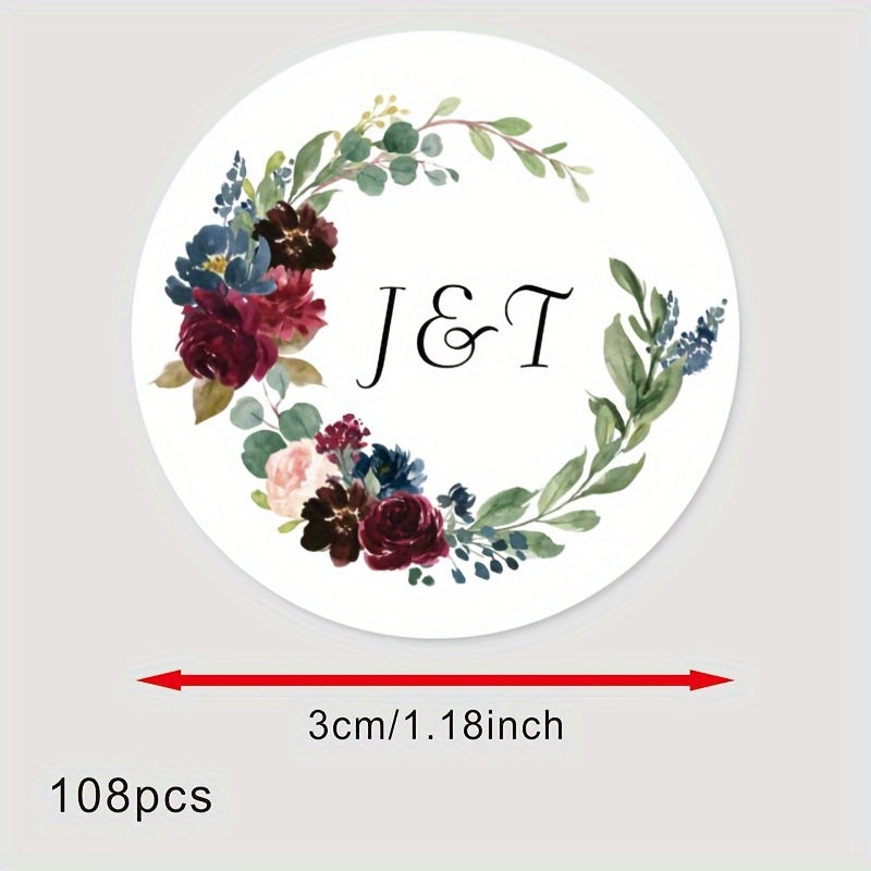 Personalized Bridal Shower Labels Custom Thank You Stickers Name and Date Recyclable Matte Finish