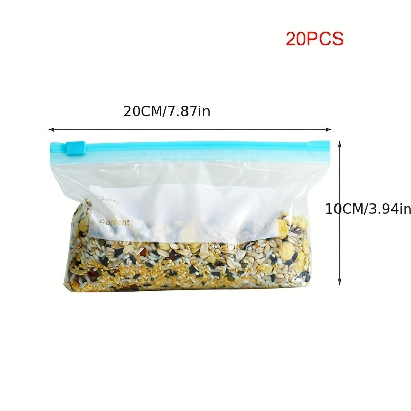 Airtight Refrigerator Storage Bag with Zipper Lock for Food Preservation