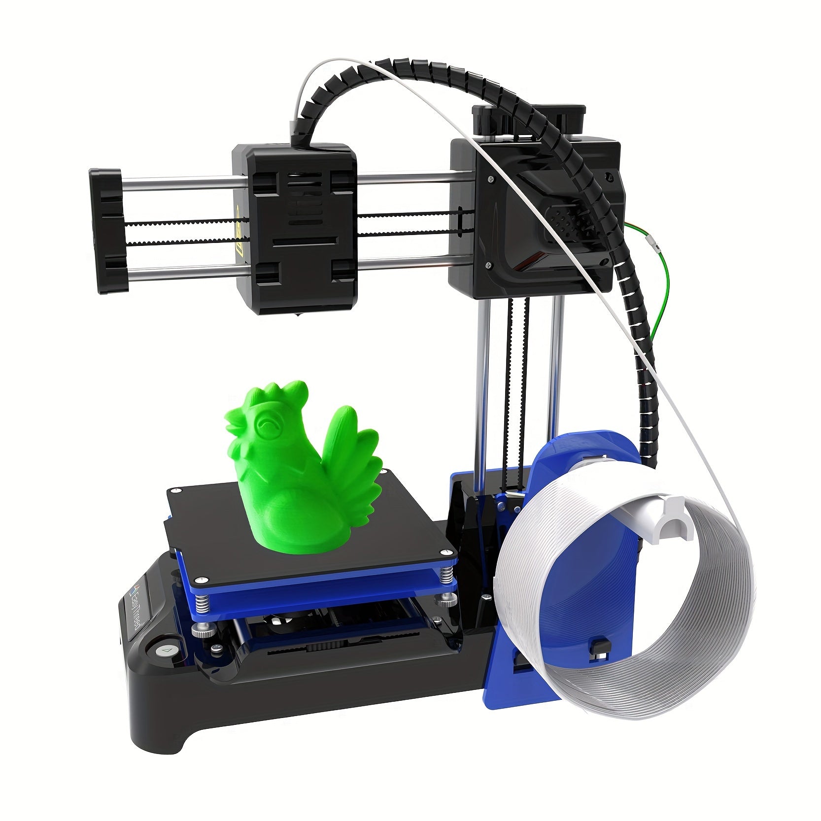 Mini 3D Printer 100x100x100mm Fast Heating Low Noise Beginner Friendly with Free PLA