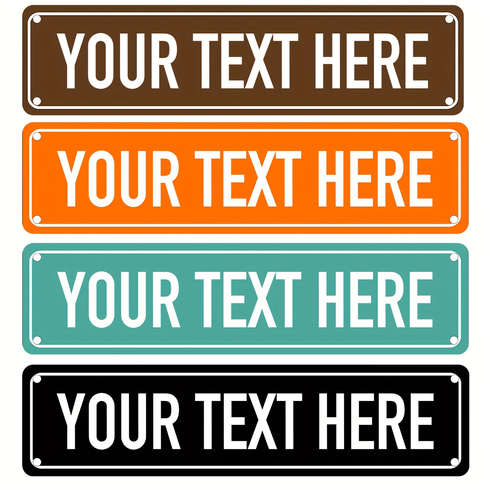 Señal de calle vintage personalizada de aluminio 16x13.97 cm para interior y exterior, 12 opciones de color