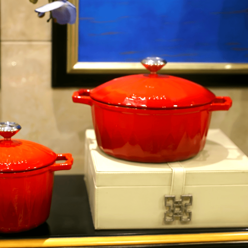 Enamelled Cast Iron Pot 78oz 138oz 169oz Non-Stick for Rice Sauces Induction