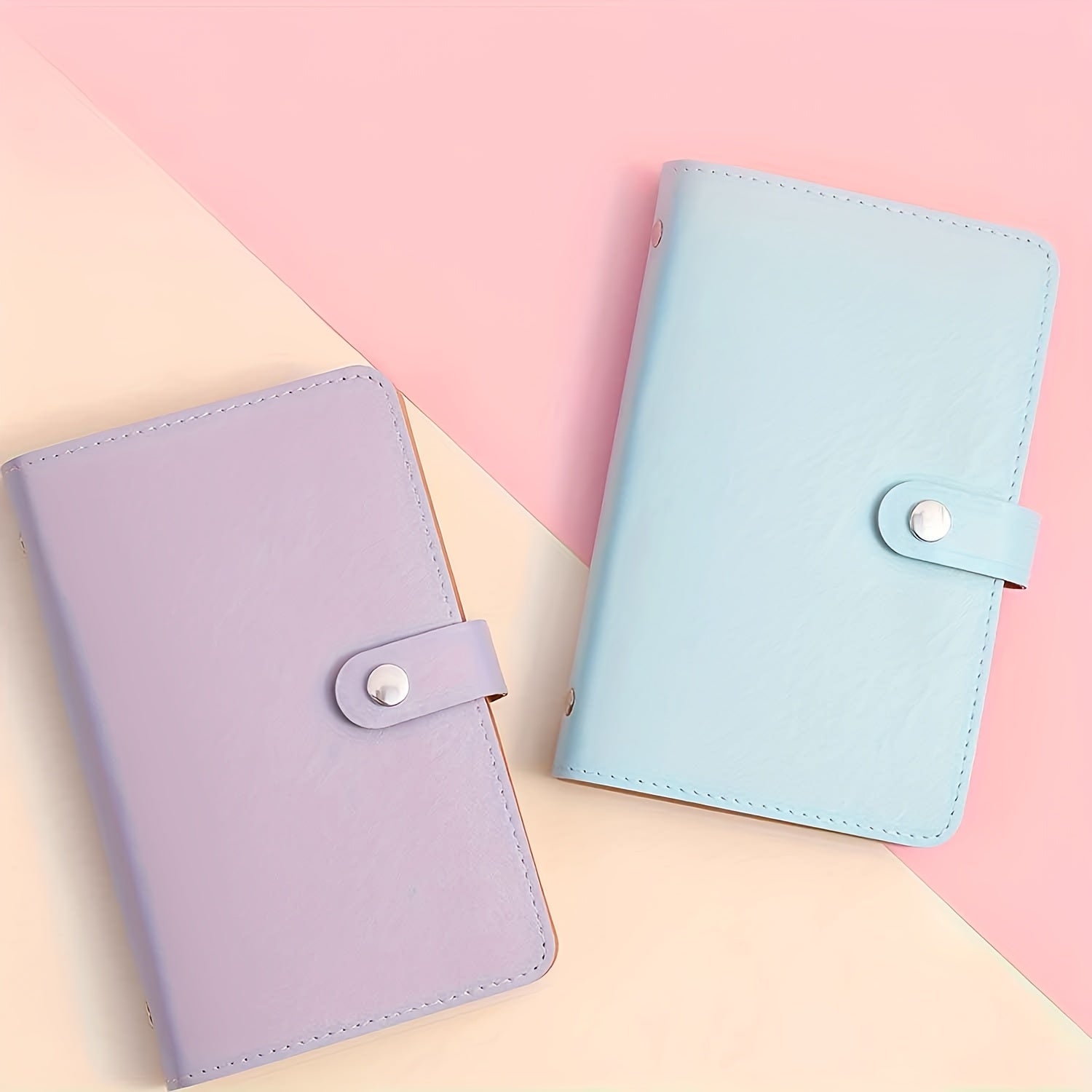 Banknote Storage Book with 100 Pages and Photo Stamps Card Organizer A6 Cash Notebook