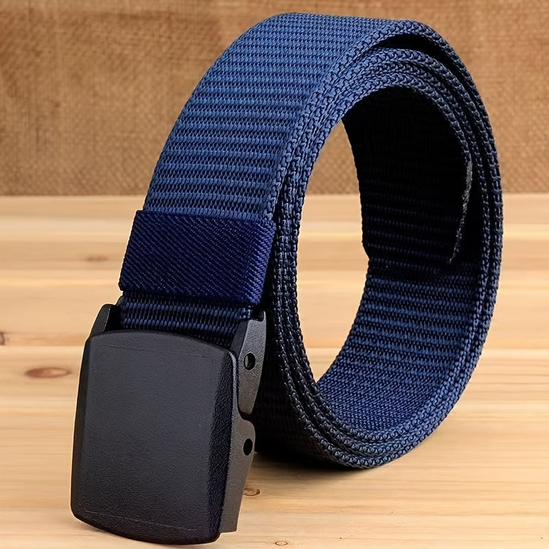 Canvas Belt for Kids with Automatic Buckle Hypoallergenic Security Check Friendly Casual Adjustable