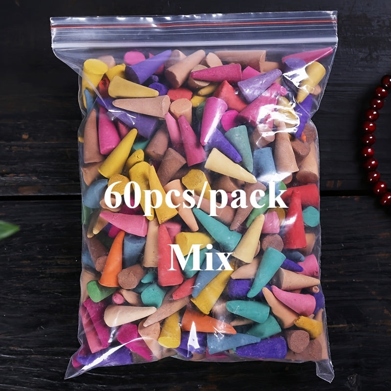 Sandalwood and Rose Scented Incense Cones 3.17oz for Home Meditation Yoga Study