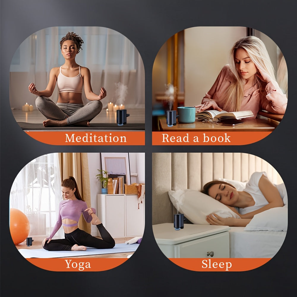 Smart USB Car Aroma Diffuser Essential Oil Humidifier 3-Speed Rechargeable Battery