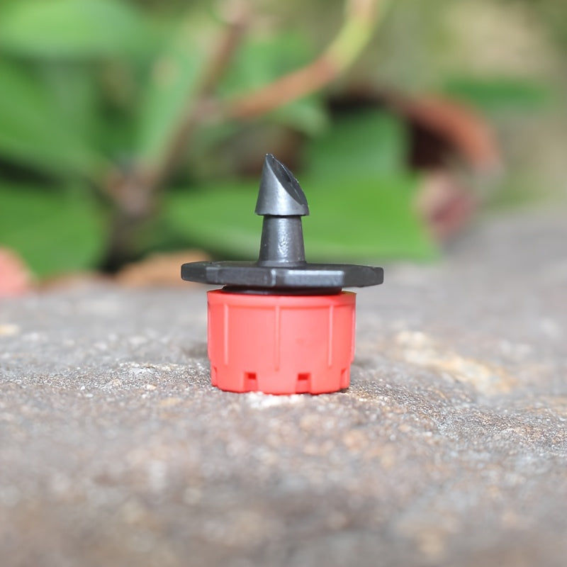 Регулируемые капельные головки для полива сада, пластиковые красные крышки с 8 отверстиями