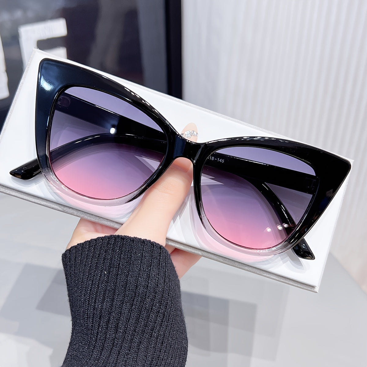 Унисекс солнцезащитные очки в стиле Cat Eye в ярких цветных блоках Jelly для пляжа и вечеринки