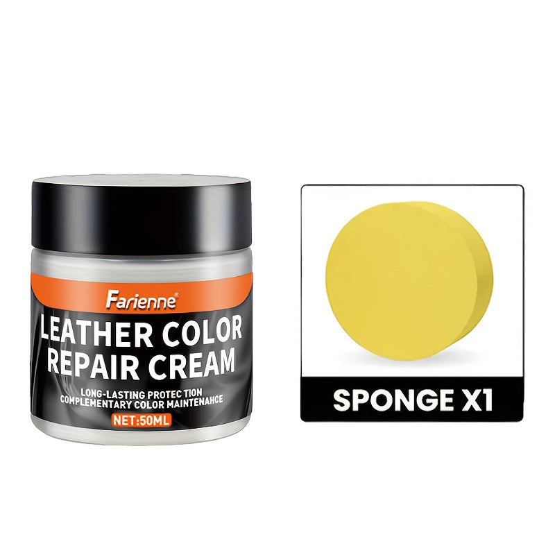White Faux and Vinyl Shoe Repair Kit - Color Fixing Cream for Scratches