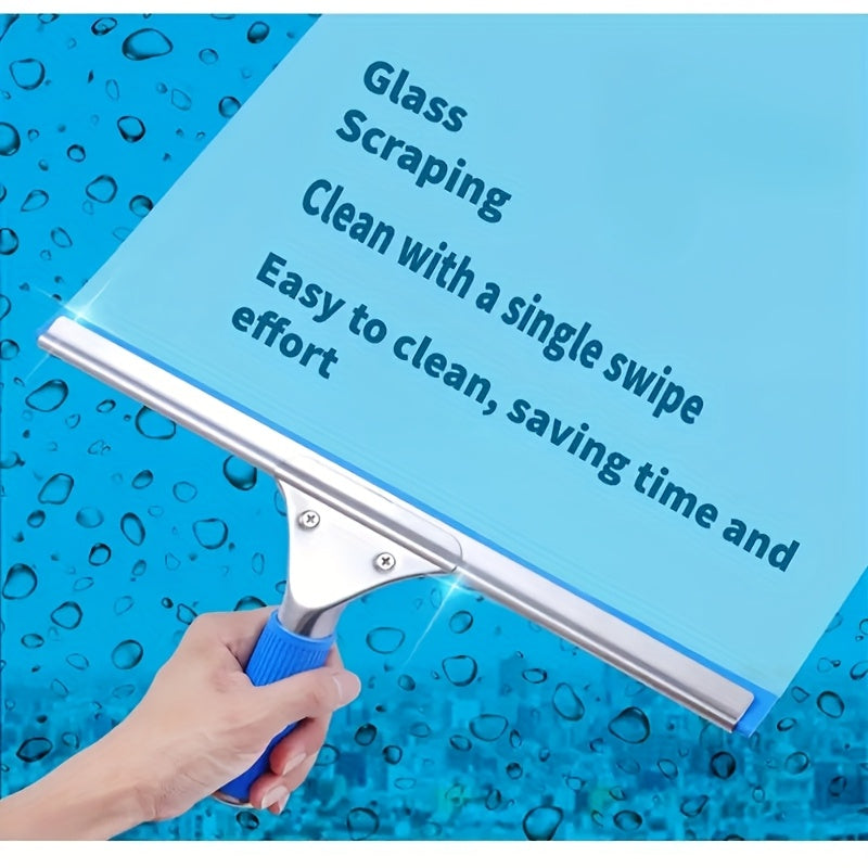 Cuatro raspadores de vidrio retráctiles para limpieza de ventanas, duraderos y fáciles de usar