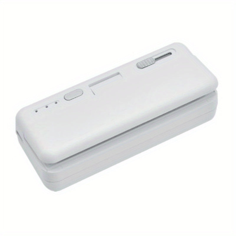 Mini Portativ Yopish Mashinasi yengil va samarali tarzda snack paketlarini yopadi, USB orqali qayta zaryadlanadi va sozlamalari moslashtirilgan, turli paketlar uchun ideal va sayohat hamda pikniklar uchun mukammal.