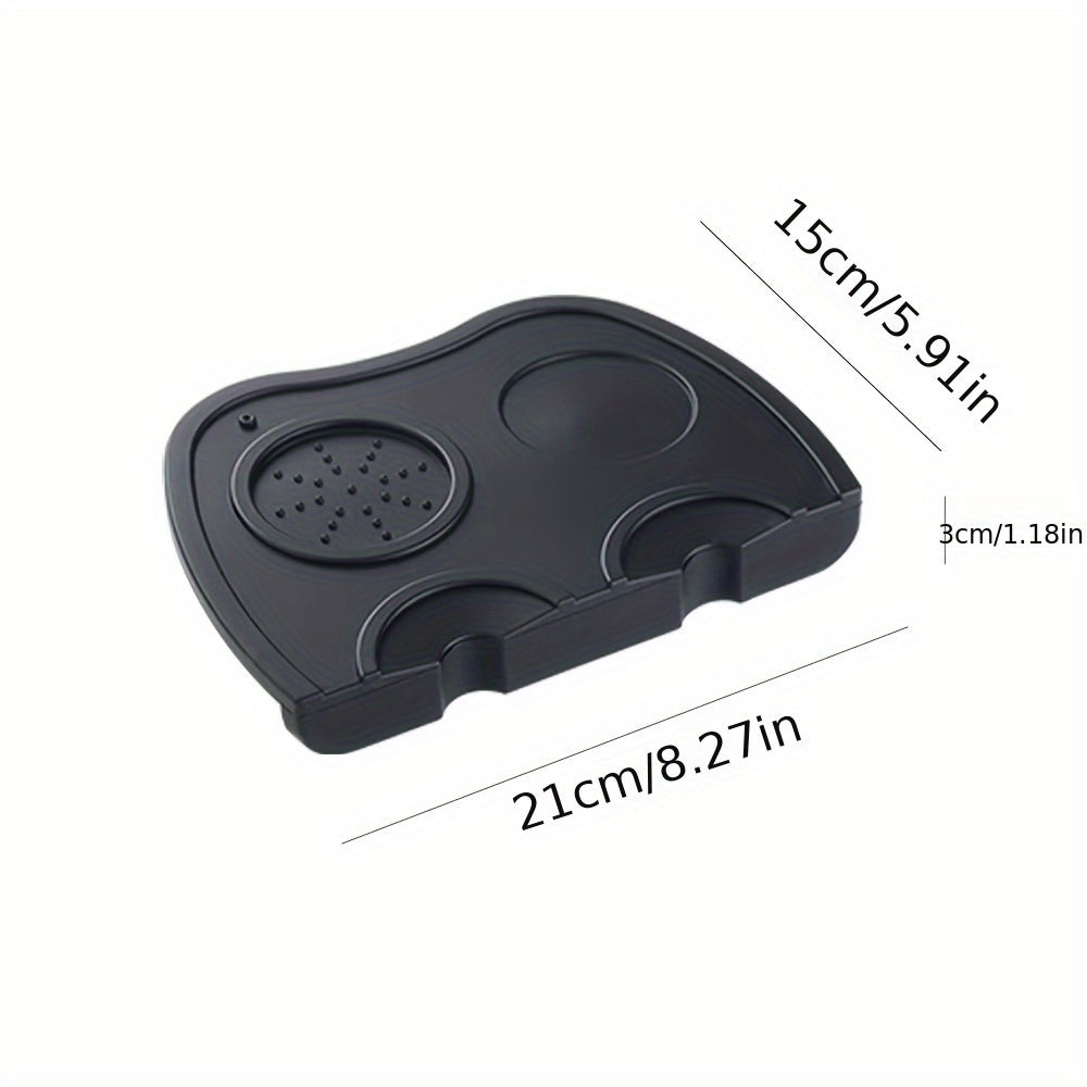 Silicone Coffee Tamper Mat Non-Slip Black Espresso Machine Base