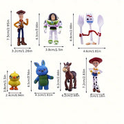 7-ta qismli harakat figuralari to'plami kattalar uchun PVC multfilm personajlari o'yinchoq sovg'asi