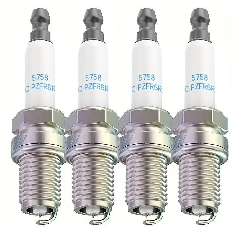 4 Pcs Iridium Spark Plugs for Car, Durable, Compatible with Multiple Models