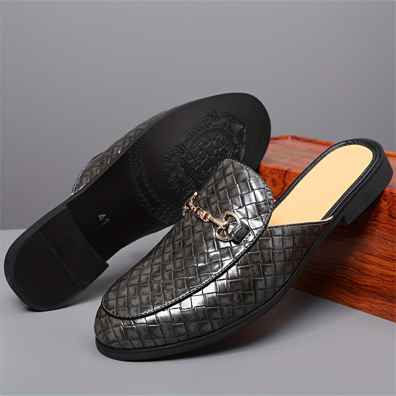 Men's Brown Faux Leather Loafers Slip-On Round Toe Casual Summer Shoes