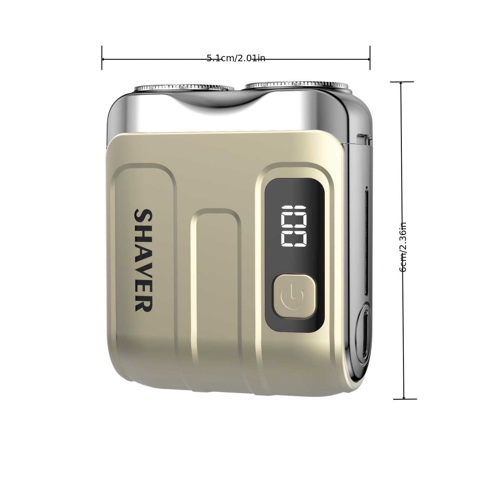 Men Electric Shaver Portable USB Rechargeable Dual Blade Trimmer Lightweight