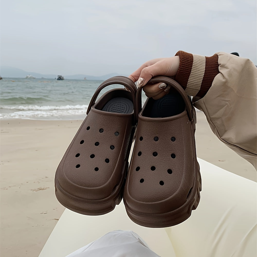 Women's Solid Color Mules & Clogs Breathable EVA Platform Slip-Ons