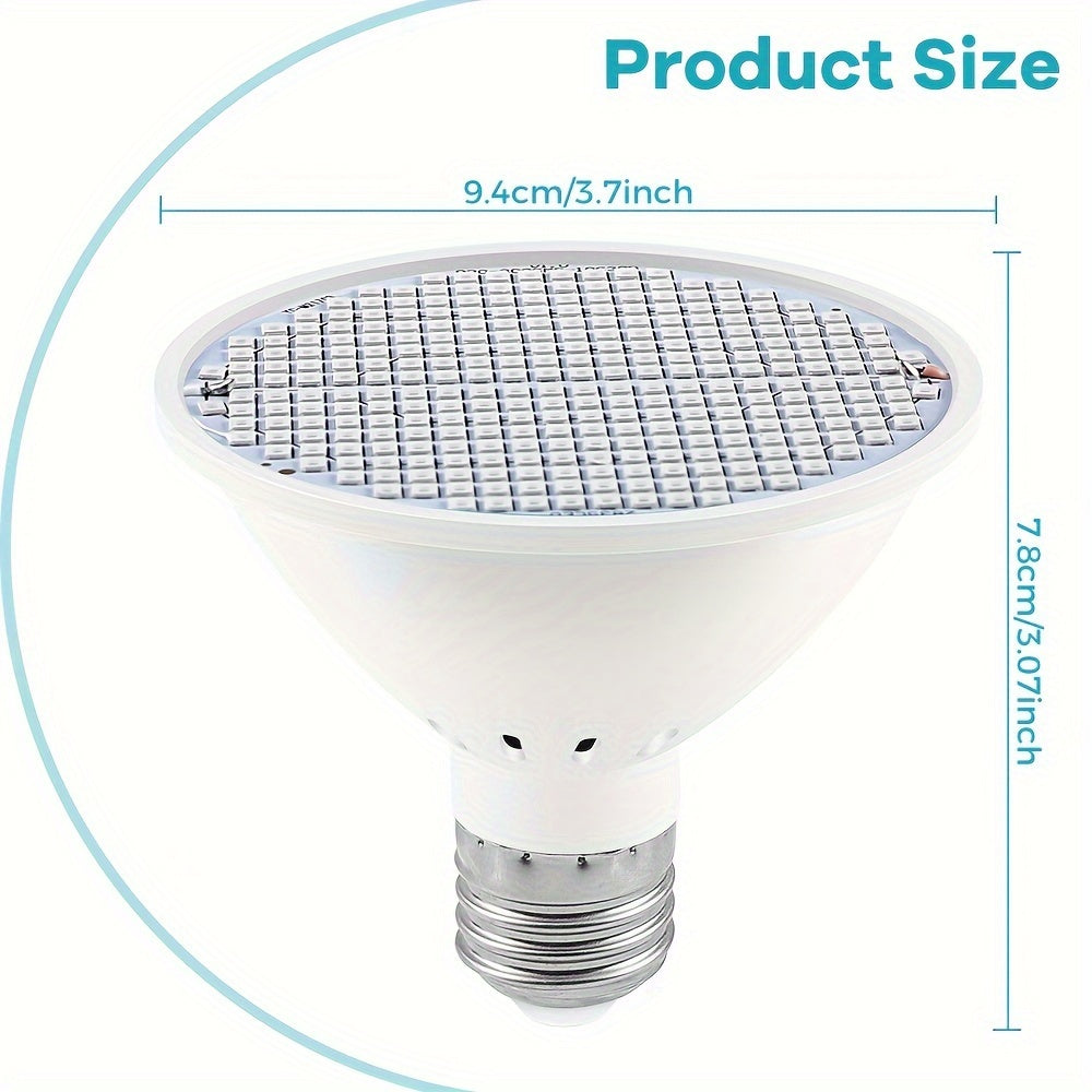 LED Plant Grow Light Full Spectrum E26 E27 Base 220V 126/200/300 LEDs Indoor Seed Germination
