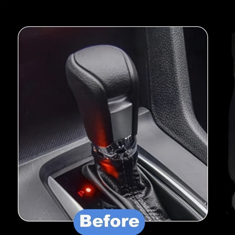 Avtomobil uzatish vintlari qopqog'i PU charmli dekorativ uzatish qopqog'i bilan soxta olmos dizayni