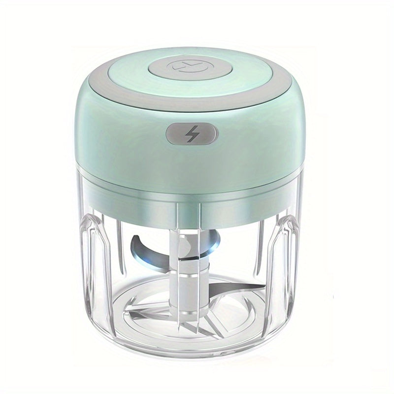 Electric Food Chopper and Meat Grinder Rechargeable Battery 1200 RPM 100/250ml Capacity