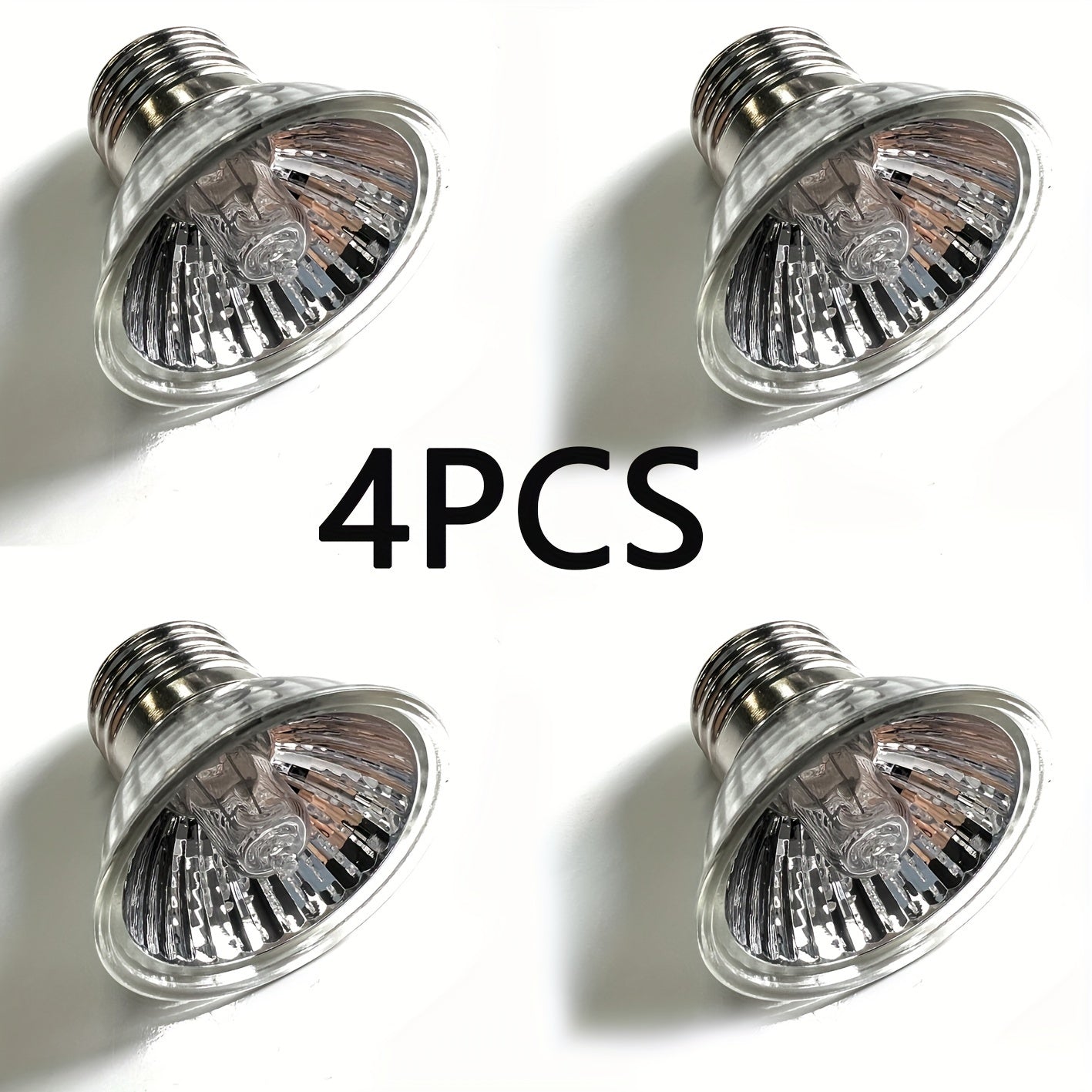 Set of Four 220V 50W UVB Sunlight Heating Lamps for Turtle Tanks