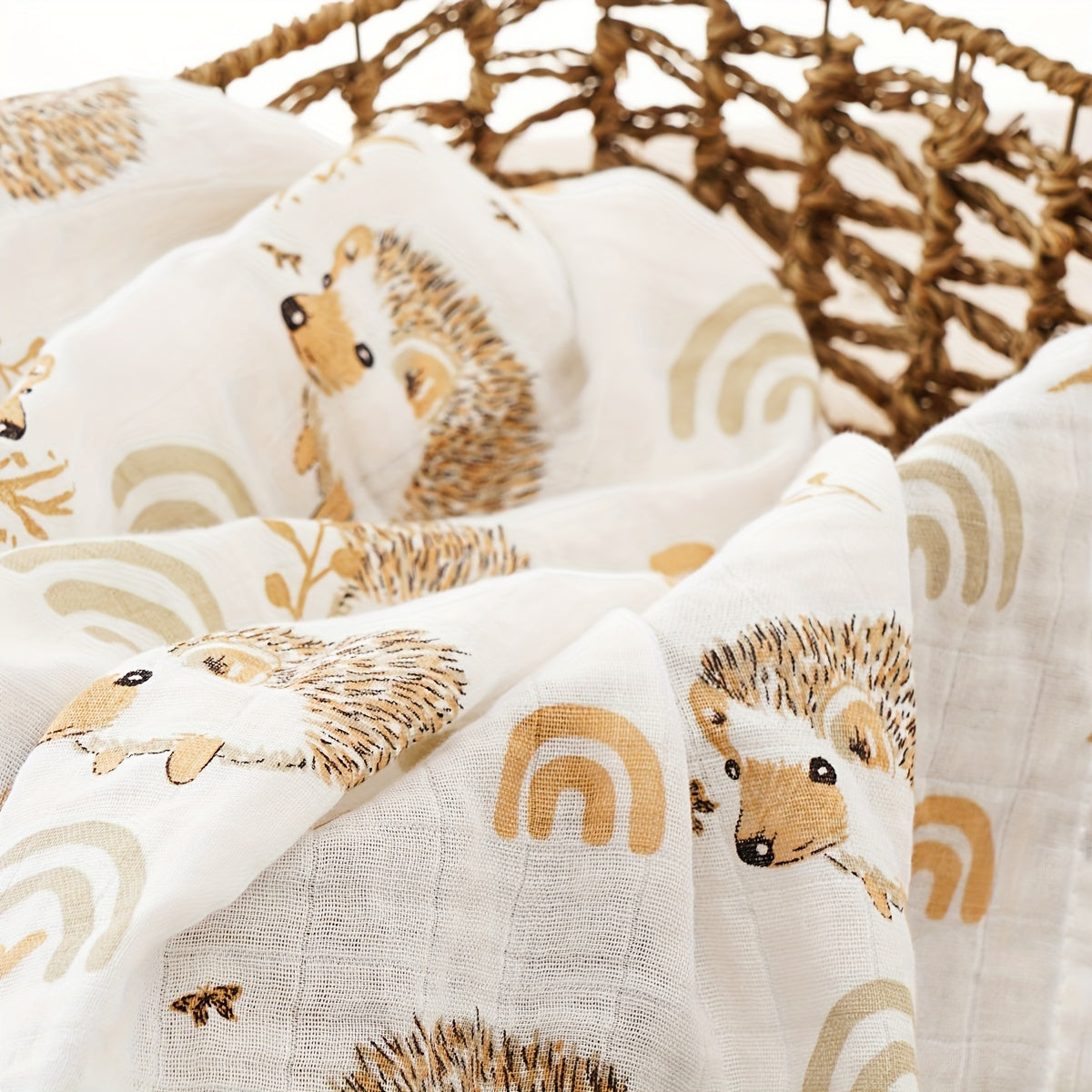 Printed Muslin Cotton Baby Blankets for Home and Travel