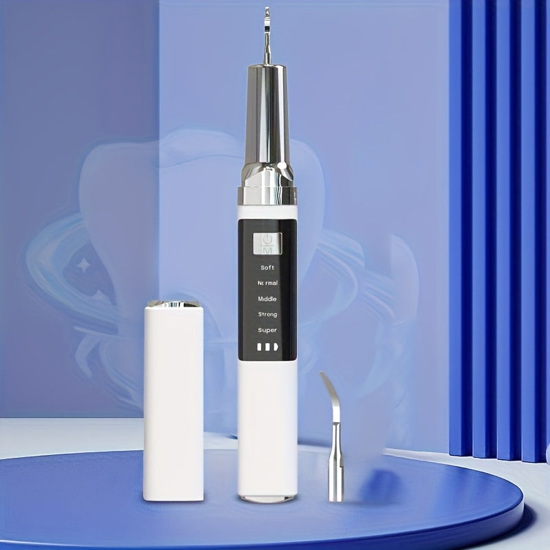 Portable Dental Cleaner With LED Lights Interchangeable Heads Tartar Removal