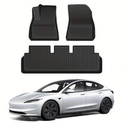 Car Floor Mats Set for Tesla Model 3 Highland 2024 All-Weather TPE 3D