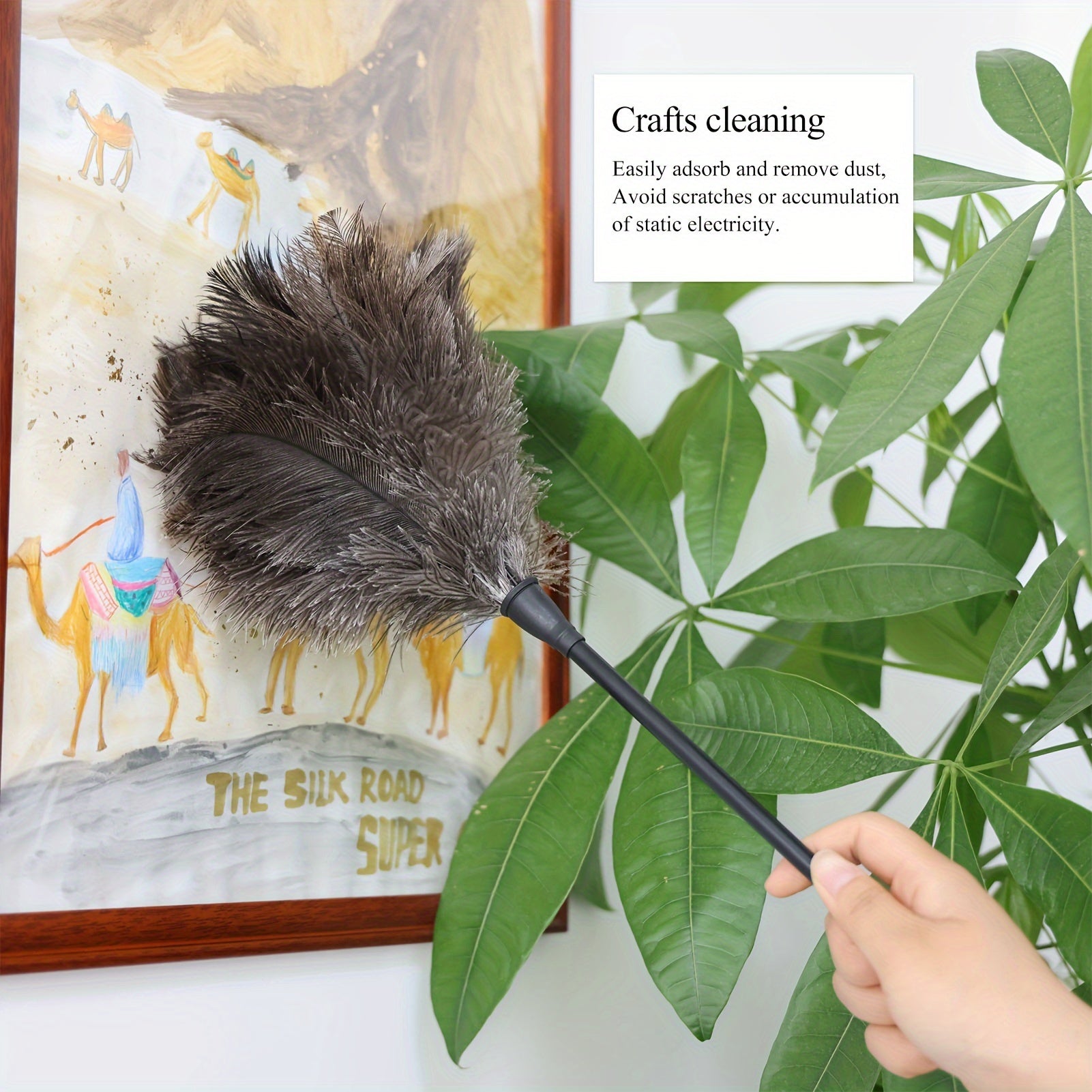 3 ta tuya patidan yasalgan chang tozalash vositalari, zamonaviy qora tutqichlar bilan, har bir xona va yuzalar uchun mos keladigan, elektr yoki batareyalarga ehtiyoj sezmasdan oson tozalash.