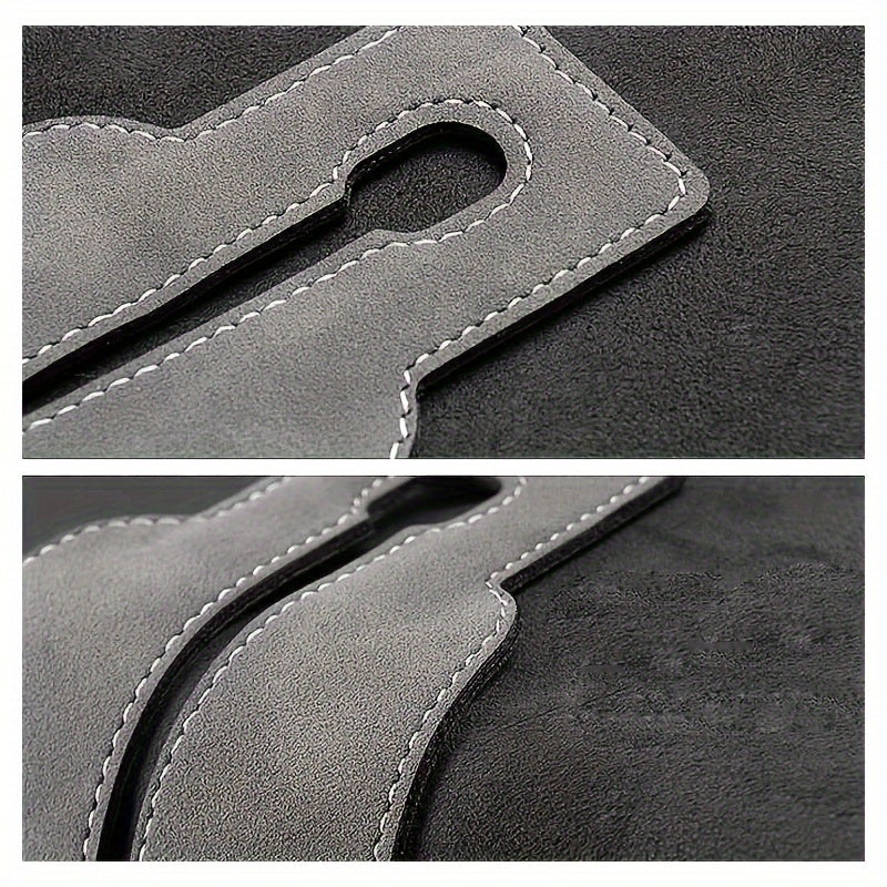 Car Back Seat Organizer Double Hook ABS Hidden Storage Hook for Car Seat Back