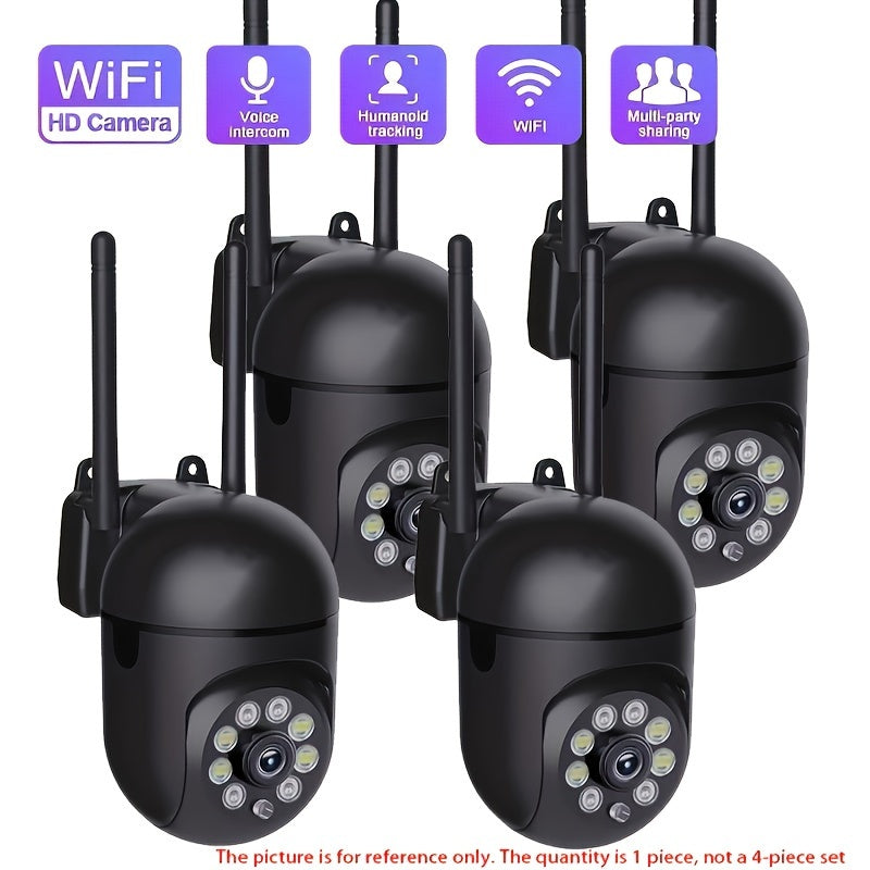 1080p HD WiFi камера видеонаблюдения с двусторонним звуком, ночным видением, обнаружением движения, совместима со смартфоном