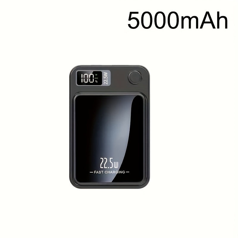 Wireless Power Bank 10000mAh Magnetic Wireless Charger 22.5W PD20W LED Display Compatible with Apple Android Phones