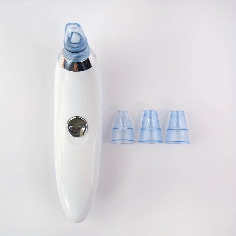 Portable Facial Pore Cleansing Device with 4 Probes for Blackhead Removal for Men and Women