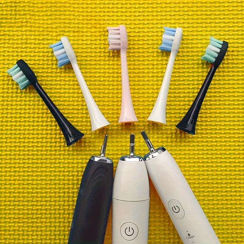 Kattalar uchun 4 ta yumshoq sochli o'rnatuvchi tish cho'tkasi boshlari, chuqur tozalash, oqartirish, to'q rangli