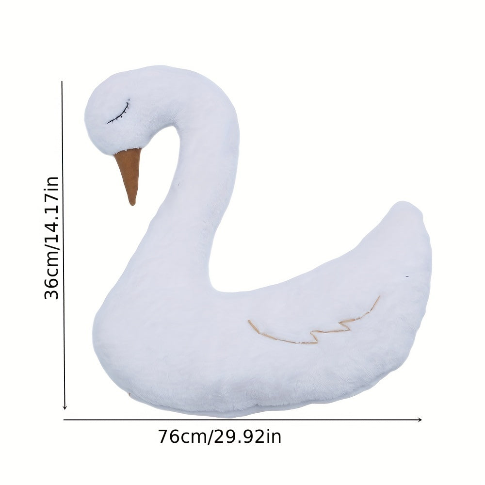 Animal Cushion Soft Swan Photography Prop Cute Decorative Pillow