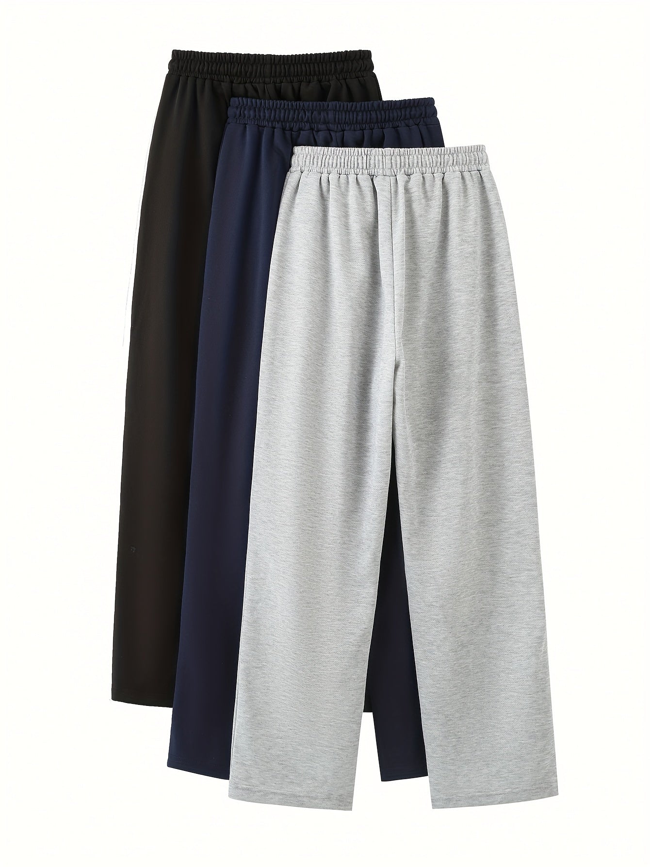 Women's Casual Joggers with Drawstring High Waist Pockets Solid Knit Fabric Spring Fall