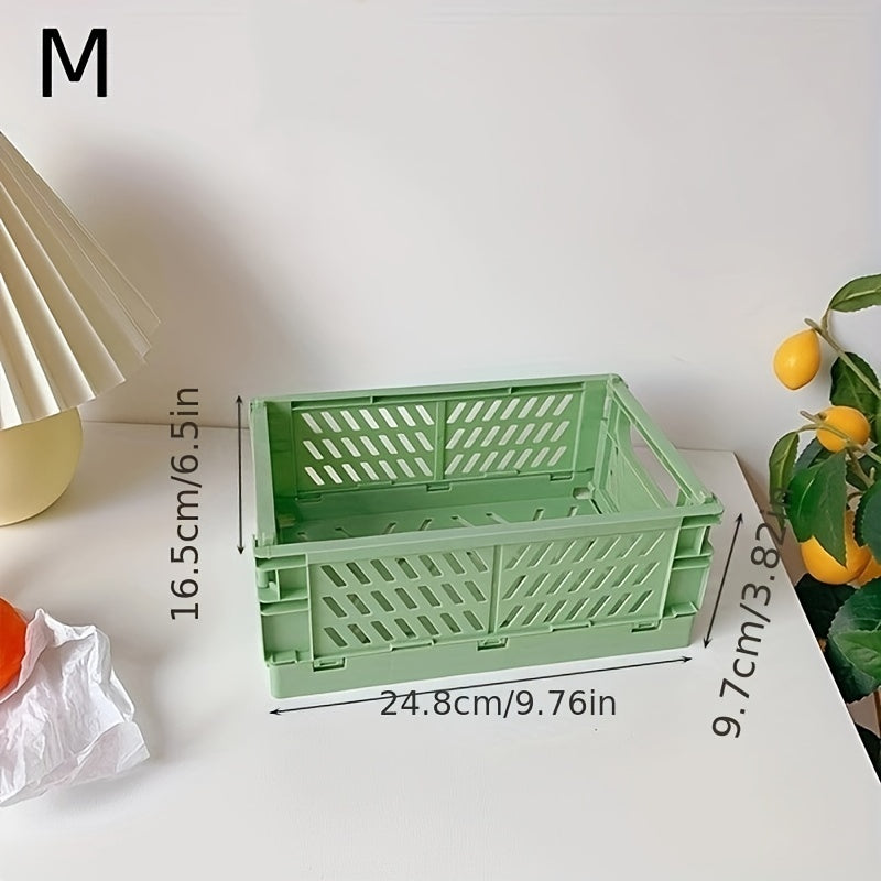 Мини-складная пластиковая коробка для хранения для организации рабочего стола и дома