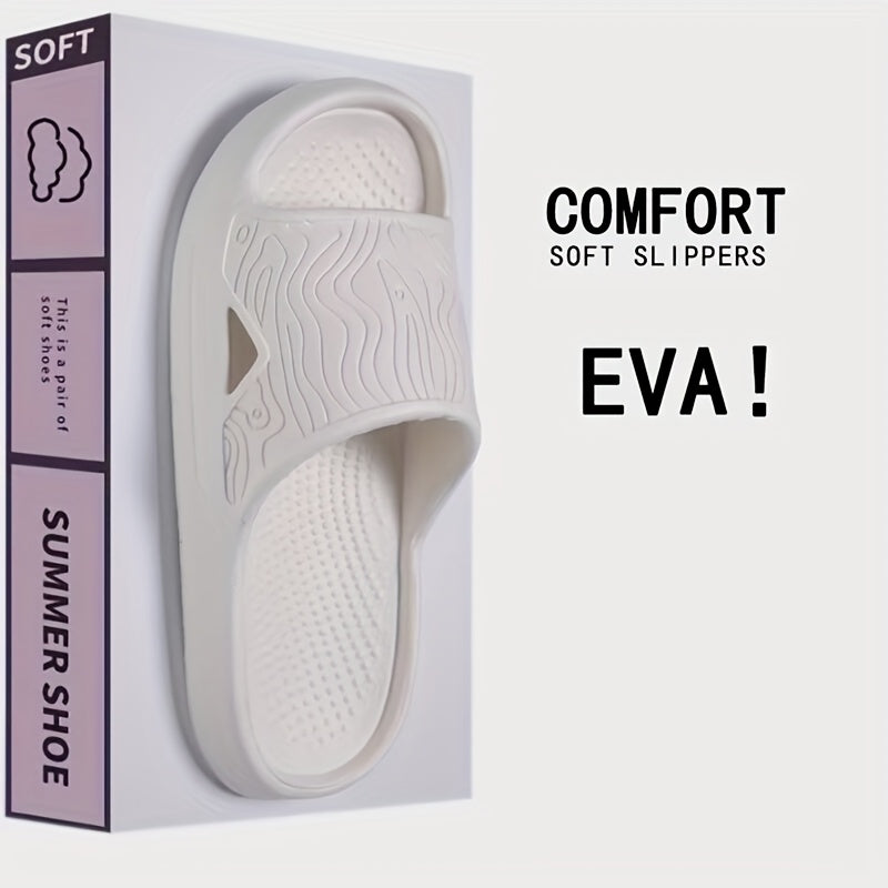 Ayollar uchun EVA slayd sandalki, yengil pushti, ochiq barmoqli, kundalik qulaylik