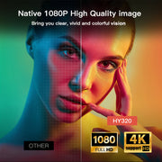 Mini Portable WiFi6 1080P 4K Smart Home Theater Projector with Auto Keystone