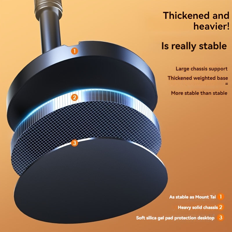 Adjustable Mobile Phone Holder with 360-Degree Rotation Foldable Portable Stable Design