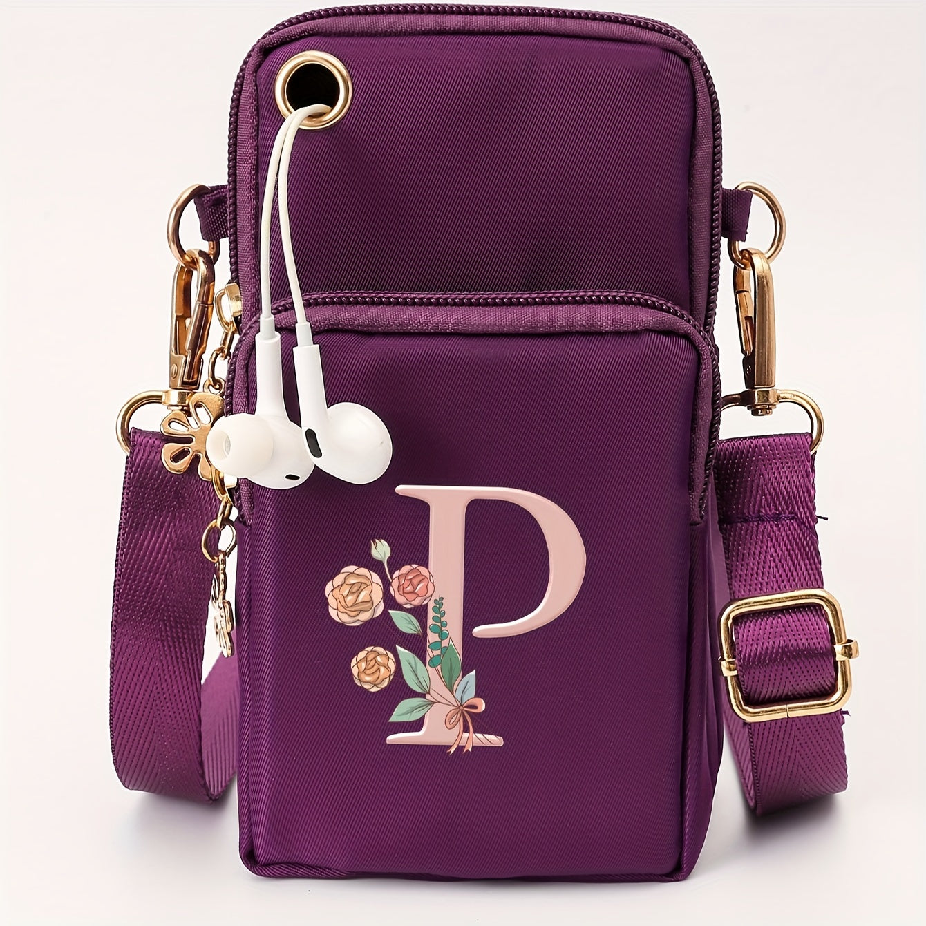 Ayollar uchun kichik yelka sumkasi, gul naqshli, kundalik ko‘p funksiyali crossbody sumka, kichik qo‘l sumkasi