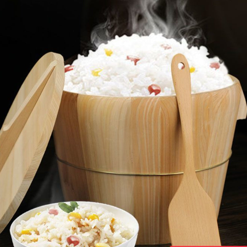 Wooden Steamer Basket for Rice and Vegetables, Healthy Cooking Tool