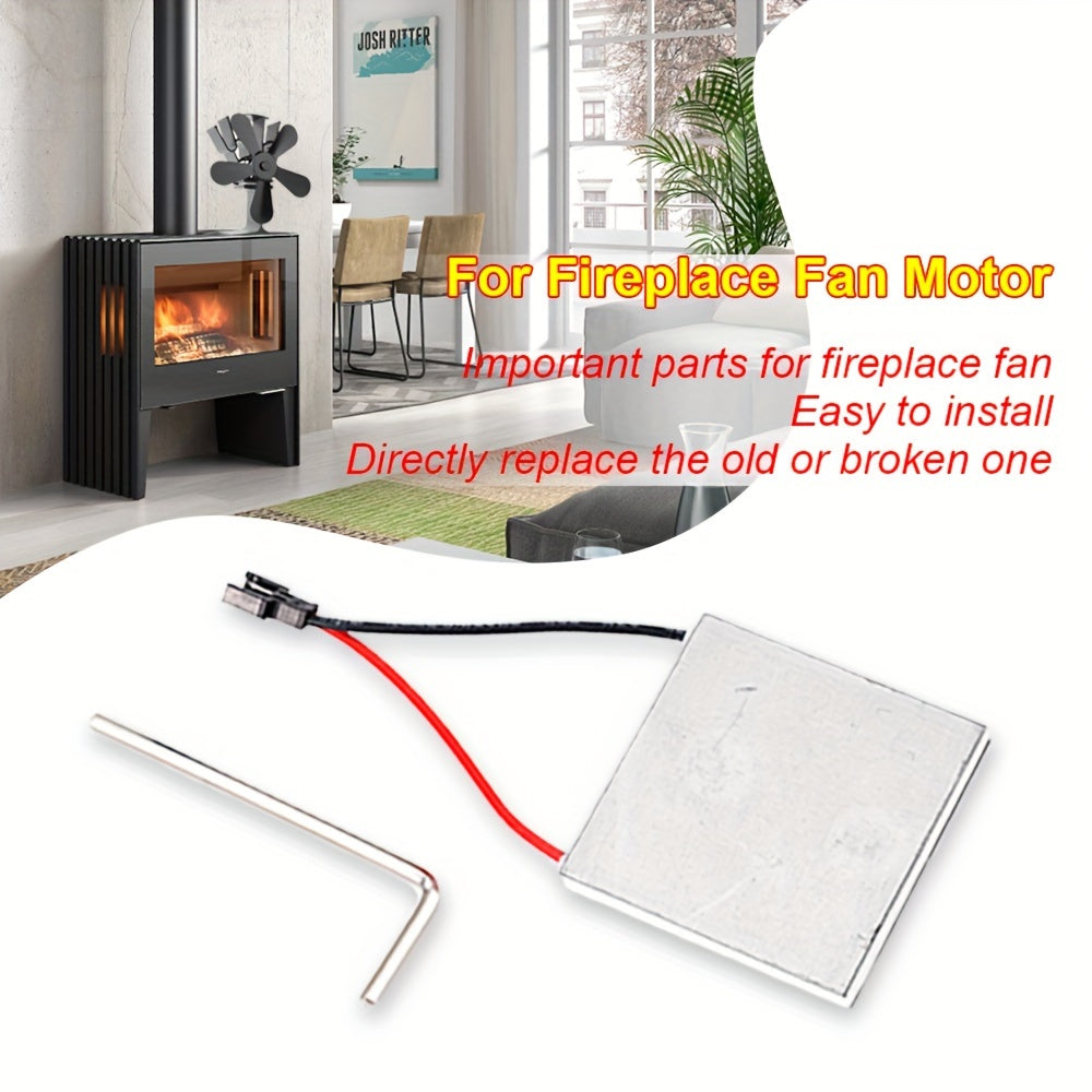 Fireplace Fan Motor Generator Chip Metal Thermoelectric Heat Generator Universal Fit