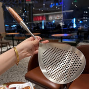 Large Stainless Steel Colander Skimmer for Frying Hot Pot Cooking Baking Dishwasher Safe